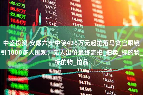 中盛投资 安徽六安中院436万元起拍落马贪官眼镜,吸引1000多人围观,无人出价最终流拍_拍卖_标的物_拍品